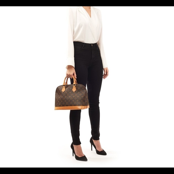 🛍SALE🛍🛍🤎Louis Vuitton  BROWN COATED MONOGRAM CANVAS ALMA PM🤎 - Picture 10 of 10